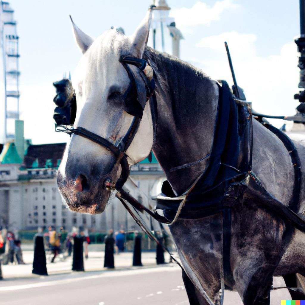 a horse in London